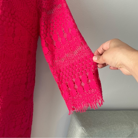 Eliza J Lace Pink Dress size 10 - Picture 5 of 14